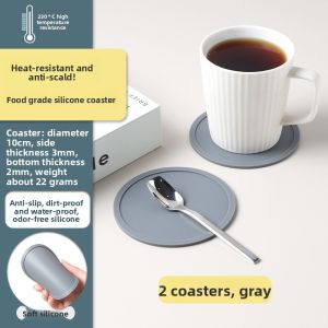 FENGHEDAHAI | Silicone Heat-Resistant Anti-Slip Waterproof Tea Coaster Set