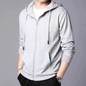 2025 New American Retro Hooded Fleece Drawstring Sweatshirt Mens Autumn Winter Trendy Loose Large Size Outerwear