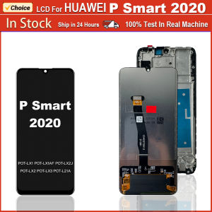 6.21" LCD Display For Huawei P Smart 2020 LCD POT-LX1 LX2 LX3 LCD Touch Screen Digitizer Assembly Replaceable Part With Frame