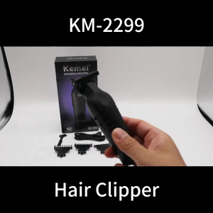Kemei KM-2299/1102 Professional Black Hair Clipper Set Rechargeable Razor For Haircut Original Kit Electric Hair Trimmer