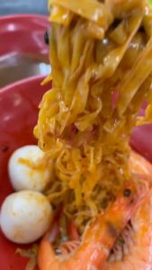 Mee Telur Kasar Flat Egg Wantan Mee 5pcs(410gm) Wonton Noodle Pure Egg Flat Noodles Vacuum Pack Wonton Mee Telur Mi Kolo Beku Mi Siput