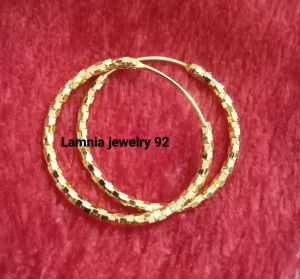 ANTING WANITA TITANIUM MOTIF KOTAK LAPIS EMAS UKURAN 25 CM ANTI KARATAN VIRAL !!!