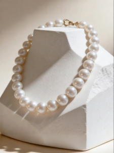 YISHU | Mom Style Large Pearl Necklace 12mm