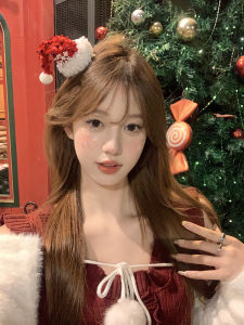 [Peach Tea] Christmas ~ Christmas Stylish Hat Small Hairclip Hairpin Dress up Photo Head Accessories