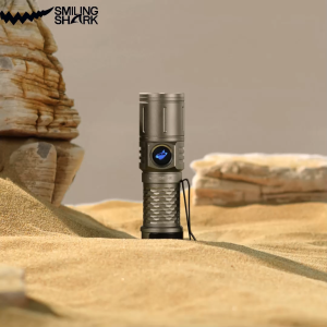 SMILING SHARK SD5377 LED Mini Flashlight Super Bright M80 6000LM 4Mode Type-c Rechargeable Small Torch Light With clip Waterproof Outdoor Lighting