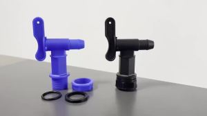 1 Pcs 3/4" Drum Spigot Faucet Pail Taps with EPDM Gasket FDA Compliant Materials NPT Connection for Plastic Gallon Drums by