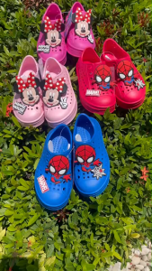 รองเท้าแตะเด็ก ลายมินนี่ ลายสไปเดอร์แมน ลิขสิทธิ์แท้ เบา นุ่ม สวมใส่สบาย