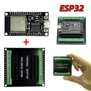 ESP32 บอร์ดพัฒนา 30Pin Breakout Board WiFi + บลูทูธ Ultra-Low Power Dual Core ESP-WROOM-32 บอร์ดขยายสําหรับ Arduino