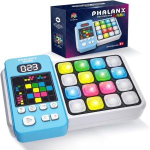 เกมความจำปริศนาการคิดเชิงตรรกะสำหรับเด็กโหมดการสอนจอแสดงผล LED การพัฒนาสมองแบบโต้ตอบสำหรับครอบครัวสนุกของขวัญทางประสาทสัมผัส