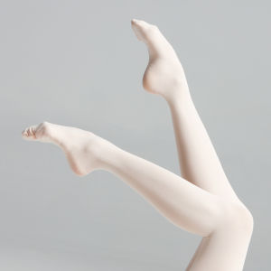 High Elastic Anti-Slip Dance Socks Womens Practice Ballet Leggings Compression Stockings Professional White Dance Gear