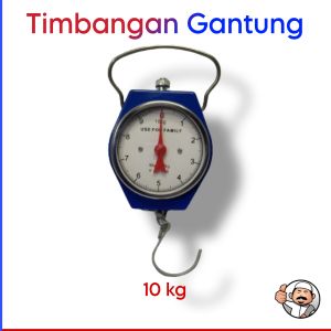 Koala Timbangan Gantung manual 10 kg kilo jam mini warna biru