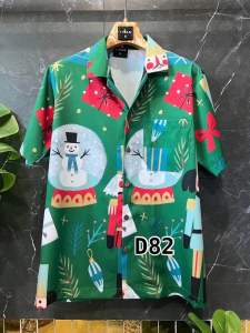 👕เสื้อเชิ้ตคริสต์มาส👕เสื้อฮาวาย👕ผ้าไหมอิตาลีไม่ยับไม่ร้อนไม่ต้องรีด👕แฟชั่นชาย👕แฟชั่นเกาหลี👕ร้านเสื้อผ้าผู้ชาย