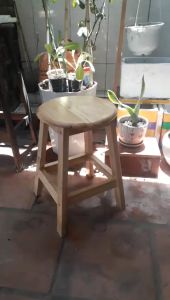 Ghế đôn mặt tròn cao 45cm bằng gỗ ghế gỗ phòng ăn ghế đôn gỗ dành cho quán ăn ghế cafe mặt tròn cao 45cm ghế đôn 100% gỗ tự nhiên ghế ăn