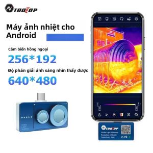 Camera Nhiệt Di Động TOOLTOP T7PRO 256x192 Máy Ảnh Hồng Ngoại Đèn Chiếu Sáng Cổng Type-C Dùng Cho Kiểm Tra Tòa Nhà