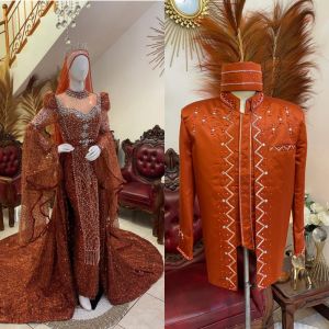 sepasang gaun pengantin modern / gaun pengantin couple beskap