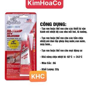 Keo Dán Ron Chịu Nhiệt Sparko 32g (chịu nhiệt tốt) - Keo Tạo Gioăng Máy Động Cơ Cho Ô Tô Xe Máy - Keo Thế Ron