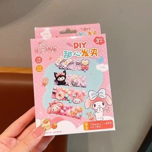 DIY HANDMADE HAIR PIN HAIR CLIP SET FOR GIRLS AKSESORIS RAMBUT RESIN SANRIO