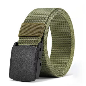 Automatic Buckle Nylon Belt Outdoor Hunting Multifunctional Tactical Canvas Belt High Quality Men Belt