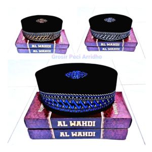 Peci Hitam Motif Anak Dan Dewasa / Songkok Hitam Motif