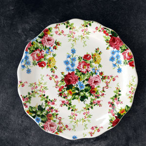 Đĩa Ăn Trưa Kiểu Anh 16cm Đĩa Ăn Sáng Đĩa Bánh Mặn Đĩa Tráng Miệng Bằng Gốm Sứ Đồ Dùng Ăn Uống Phong Cách Châu Âu Trung Quốc