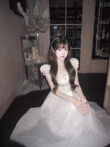 Princess Style Sweet Rich Girl Summer Dress Womens Beautiful Heavy Work High-End Feeling Long Birthday Skirt Soft Style