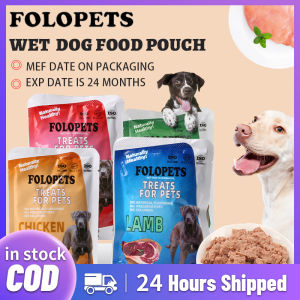 FOLOPETS 120g Dog Food Pouch Organic Wet Dog Food(8 Flavors)