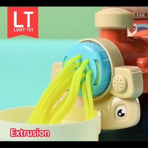 Color Clay Set Burger Machine Toy with DIY Clay Play Dough House Girls Birthday Gift