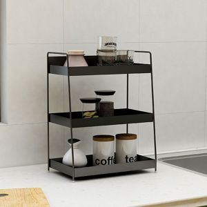 Scandinavian Wrought Iron Bedroom Cosmetic Shelf Storage Rack Dormitory Cosmetics Shelf Storage Fantastic Desktop Storage Box