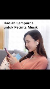 EARBUDS MURAH!! Kabel TPE Anti Kusut 1.2M - Suara Jernih 120dB - Cocok buat Gaming & Musik