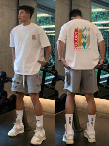 Áo Thun Cotton Nam Tay Ngắn in Họa Tiết Mùa Hè Thường Ngày Rộng Rãi Thoải Mái Thoáng Khí Phong Cách Đường Phố Thời Trang