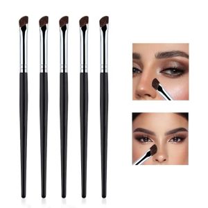 แปรงแต่งหน้าแบบสองหัวสำหรับคอนทัวร์จมูกและปรับรูปหน้า - แปรงคาบูกิแบบเฉียงสำหรับการลงเฉดดิ้งและการเบลนด์อย่างแม่นยำ อุปกรณ์แต่งหน้าแบบวีแกนเพื่อความเป็นธรรมชาติ