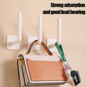 2 miếng dán liền mạch nhà bếp giá lưu trữ không đục lỗ giấy cuộn nhà vệ sinh giá để khăn phụ kiện nhà bếp tự móc dính