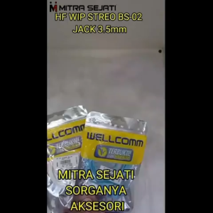 Wellcomm Handsfree WIP Stereo BS-02 Jack 3.5mm High Quality