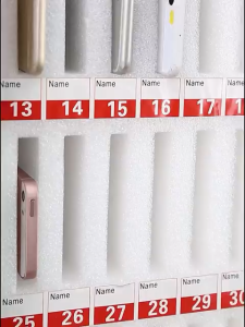 Mobile Phone Safe Box Cell Phone Locker Cell Phone Lock Box Aluminum Alloy With Lock 24/48 Slot