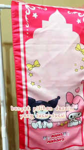 Sajadah Anak Premium Gratis Custom Nama Sejadah Anak TK SD Lembut Lapis Busa Anti Slip Desain Motif Karakter (MF)-4