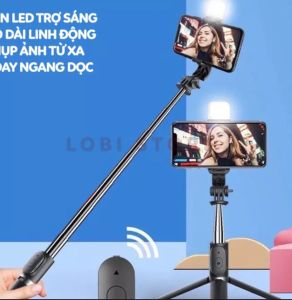 gậy chụp hình tự sướng kết nối bluetooth 3 chân bao đẹp bao chất