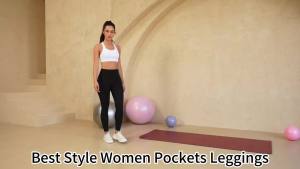 Womens Super Soft Leggings with Pockets High Waisted Tummy Control for Yoga Workout and Casual Lounge Wear Comfort