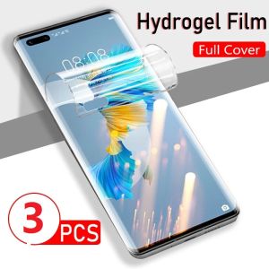 3Pcs Hydrogel Film For Honor 90 Lite Pro 80 70 60 50 30 20 20i 10 10i 9X X9A X8A 8X X7A Screen Protector