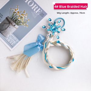 Elsa Inspired Princess Tiara Wigs Braids