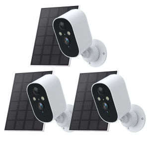 XVIM WiFi Camera Wireless Solar Powered Camera Outdoor 2K HD Solar Battery Surveillance Camera PIR Motion Sensor Home Security