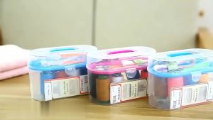 1Set Large Sewing Box Set Household Portable 10 Piece Set Mini Tool Sewing Thread Multi-function Sewing Kit DIY Apparel Sewing