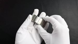 14mm 16mm 18mm 20mm 22mm 316L Solid Stainless Steel Brushed Folding Safety Buckle Double Push Extendable Adjustable Watch Clasps