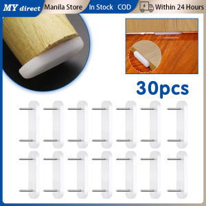 30pcs Rectangle Chair Feet Nails Double Pins Wood Furniture Leg Sliders Pad Floor Protectors