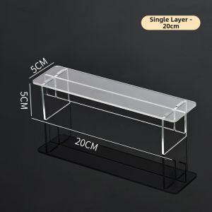 YOUKAMAN | Clear Acrylic Stair-Step Shelf