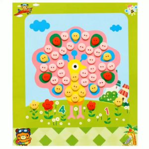 Fast Selling Kids DIY Art Button Handmade Craft Kits Gift Party toys for girls boys (24 Design)