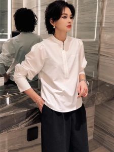 SHIMO | Autumn New Style Loose Small Size French Shirt