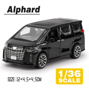 LEO 1:36 Alphard MPV Diecast โมเดล รถอัลลอยด์รถยนต์ของเล่นคอลเลกชันของขวัญสําหรับเด็กชายสาว ของเล่นเด็ก