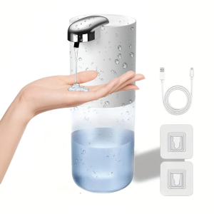 Máy Bơm Xà Phòng Cảm Ứng Thông Minh Tự Động 380ML Máy Bơm Nước Rửa Tay Không Chạm Cho Nhà Bếp Phòng Tắm - Để Bàn Hoặc Gắn Tường