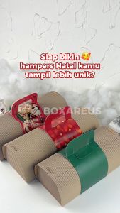 Hampers Natal Unik Box Roll Cake Dus Toples Kotak | RC ROLL CHRISTMAS