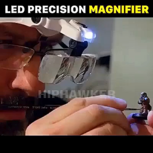 COD Kaca Pembesar Servis Hp Jam Kacamata Reparasi Magnifier with 2 LED 5 Lens 3.5X - 9892B2